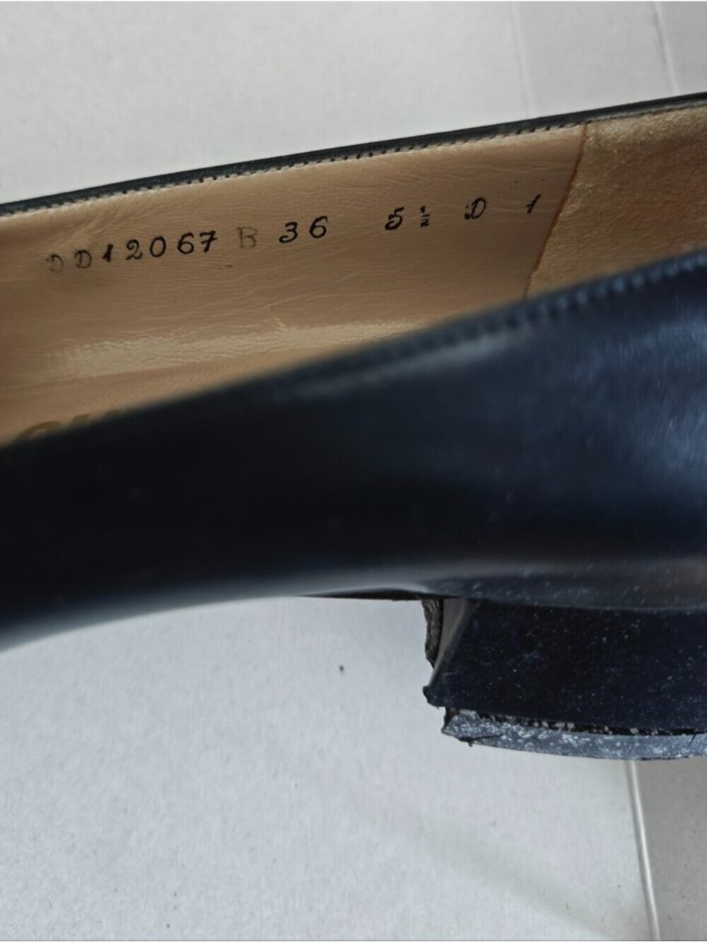 Salvatore Ferragamo Vara Bow Oxford Loafers Navy Black Gold 36 US 5 0780 - Picture 9 of 11